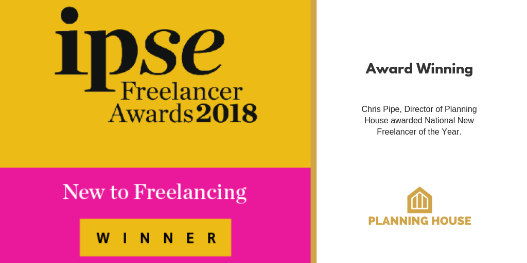 IPSE New to Freelance WINNER 2018