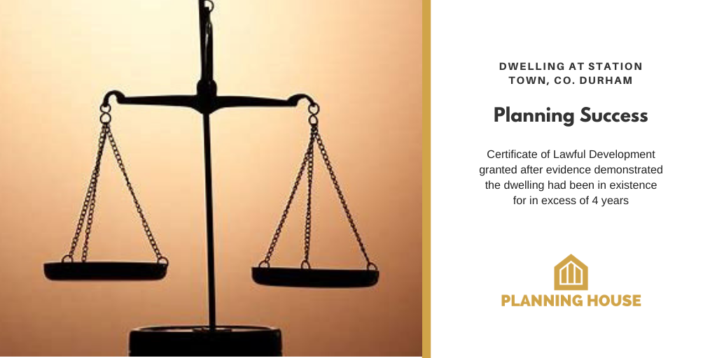Certificate of Lawful Development Planning Success