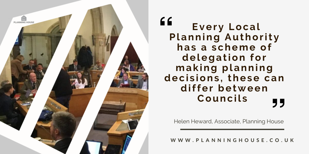 How are planning applications decided? Delegated v Committee Decisions