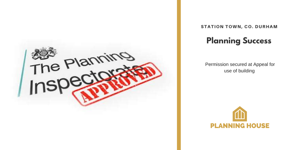 Planning Success- Appeal Allowed in County Durham