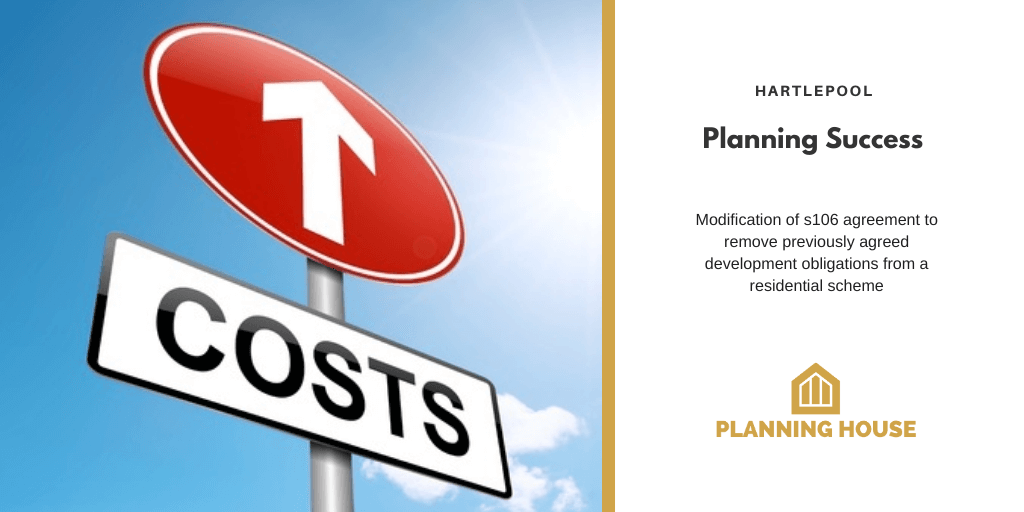 Planning Success – Modification of s106 legal agreement