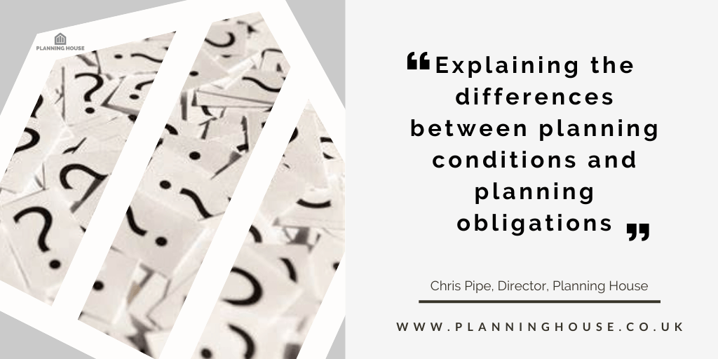 Planning Obligations V’s Planning Conditions