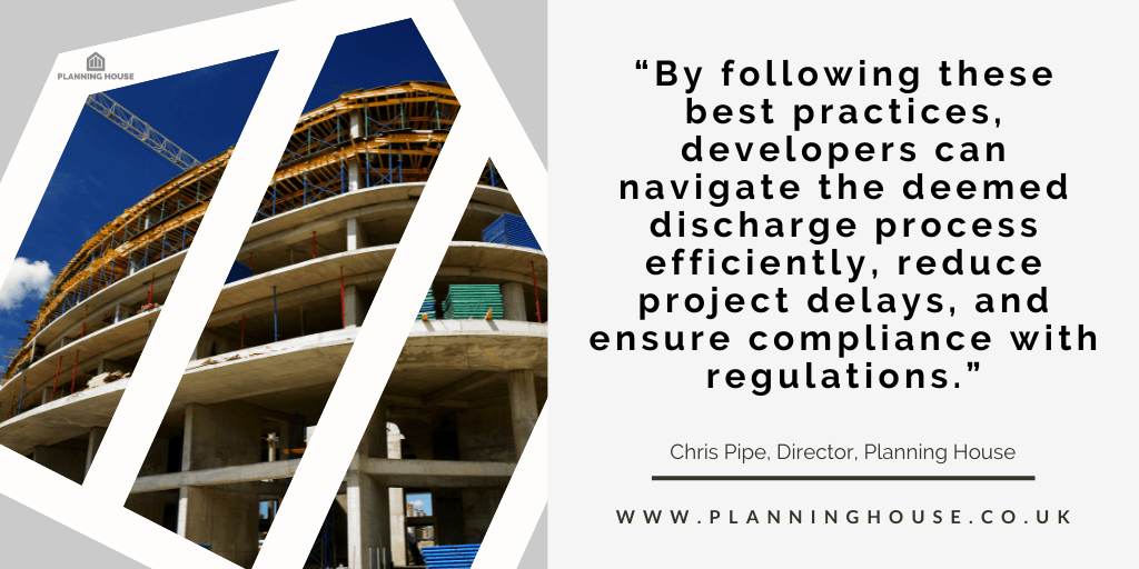 Discharge of Planning Conditions: Best Practices for Developers